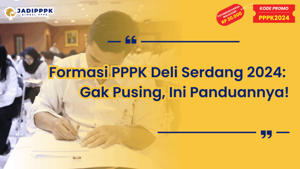 Formasi PPPK Deli Serdang 2024
