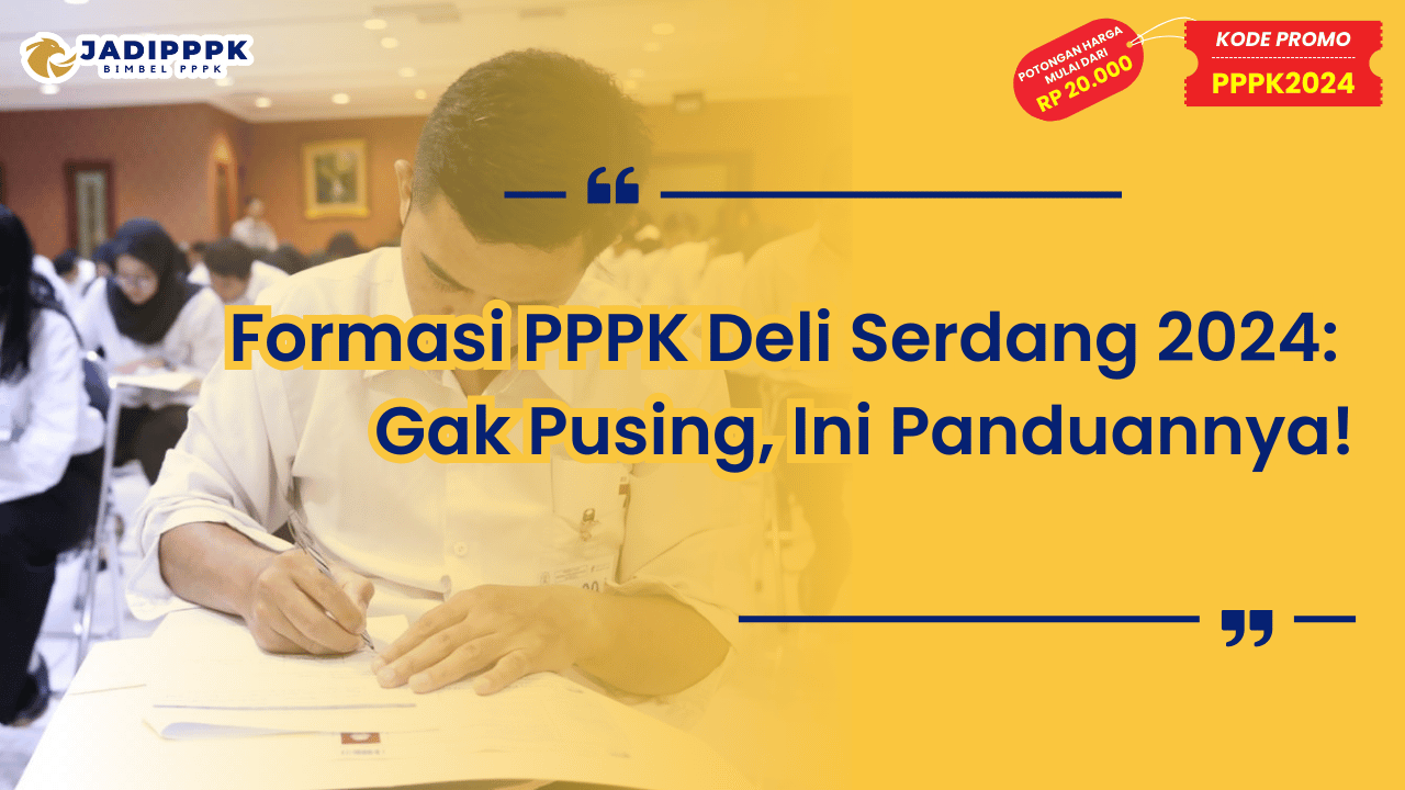 Formasi PPPK Deli Serdang 2024