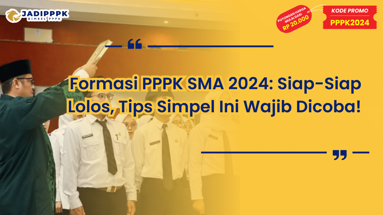 Formasi PPPK SMA 2024