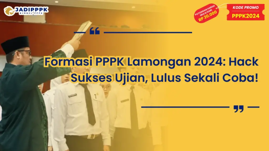 Formasi PPPK Lamongan 2024