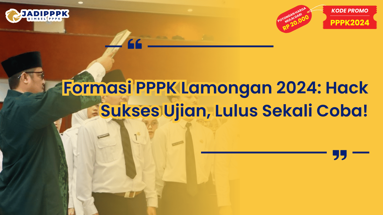 Formasi PPPK Lamongan 2024