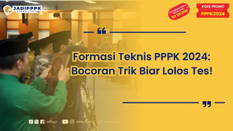Formasi Teknis PPPK 2024