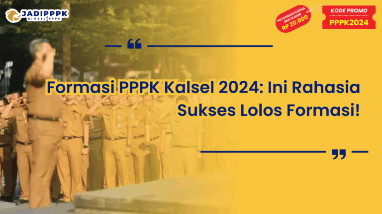 Formasi PPPK Kalsel 2024
