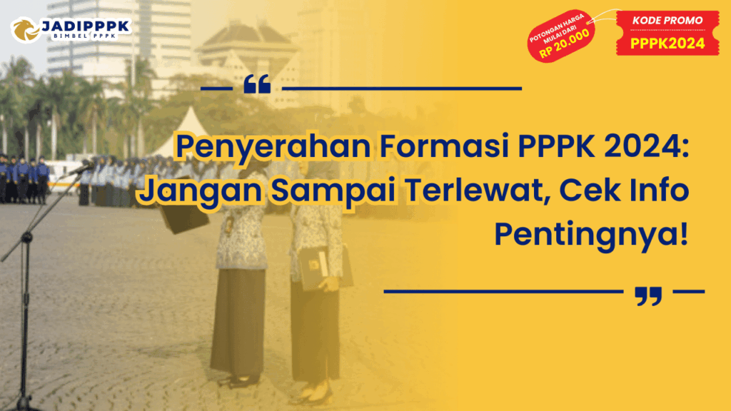 Penyerahan Formasi PPPK 2024