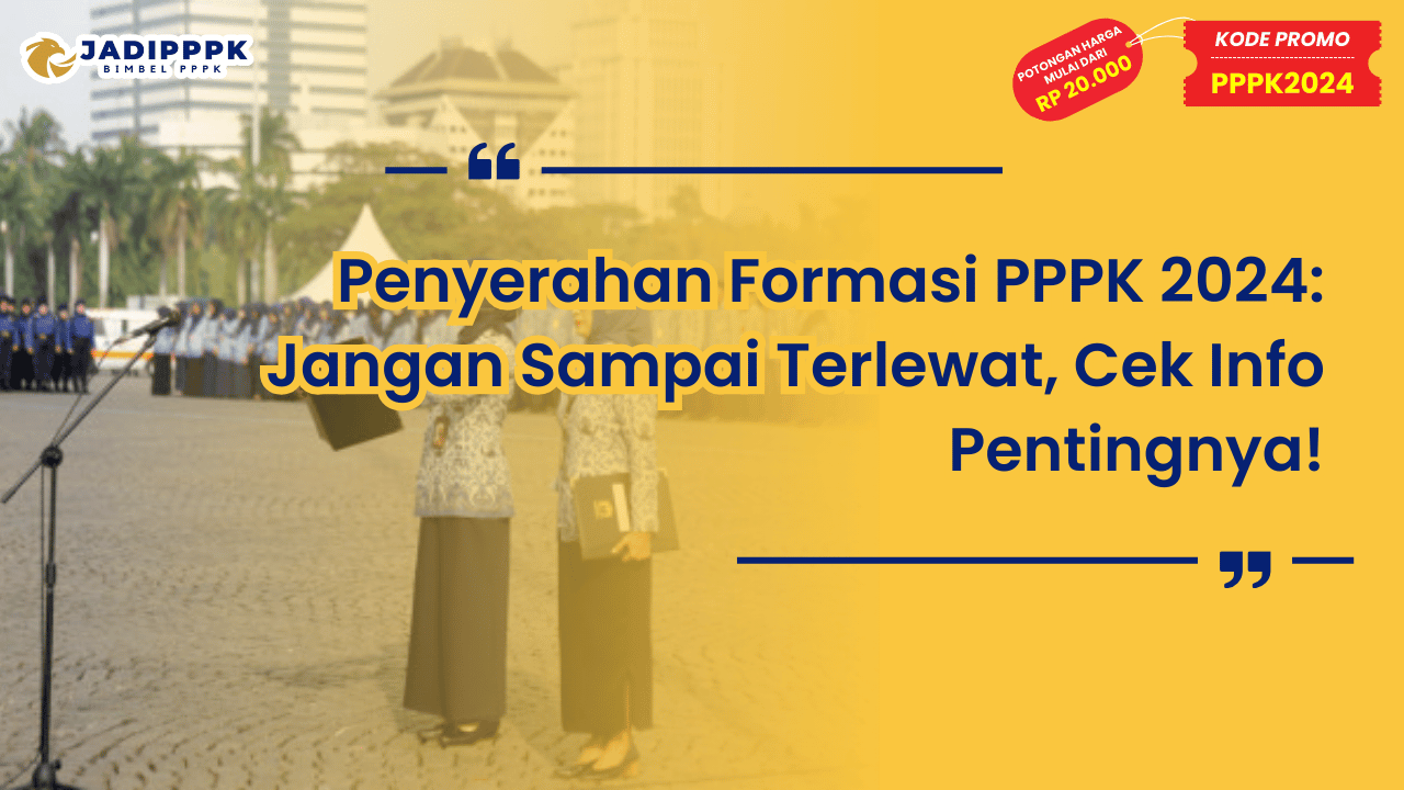 Penyerahan Formasi PPPK 2024