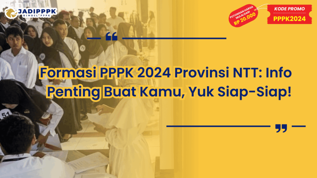 Formasi PPPK 2024 Provinsi NTT