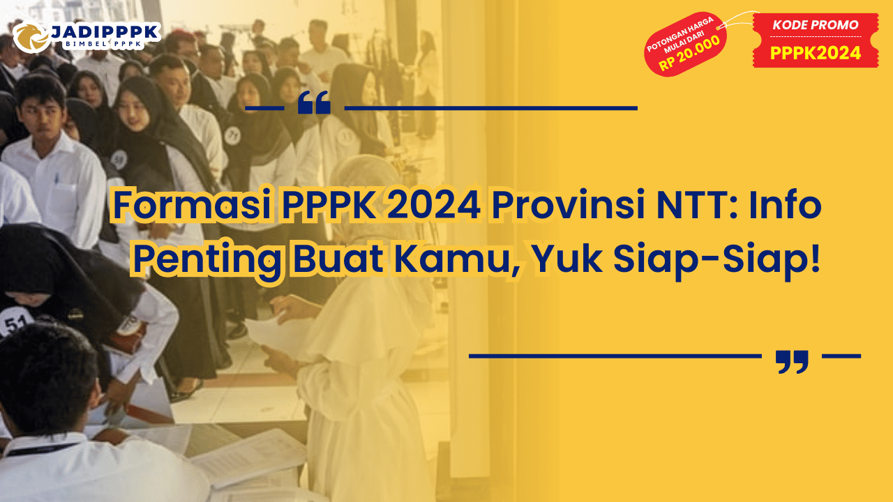Formasi PPPK 2024 Provinsi NTT