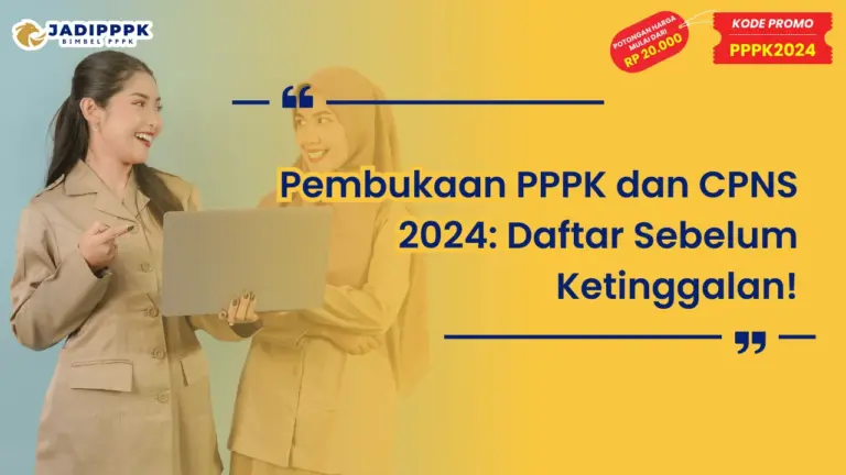 Pembukaan PPPK dan CPNS 2024