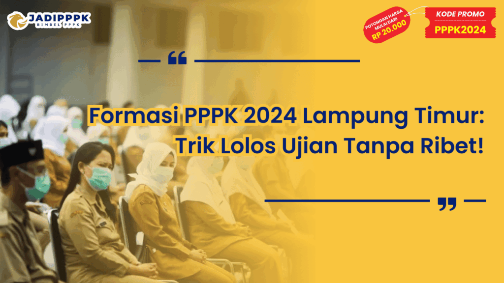 Formasi PPPK 2024 Lampung Timur