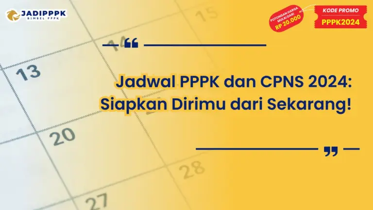 Jadwal PPPK dan CPNS 2024