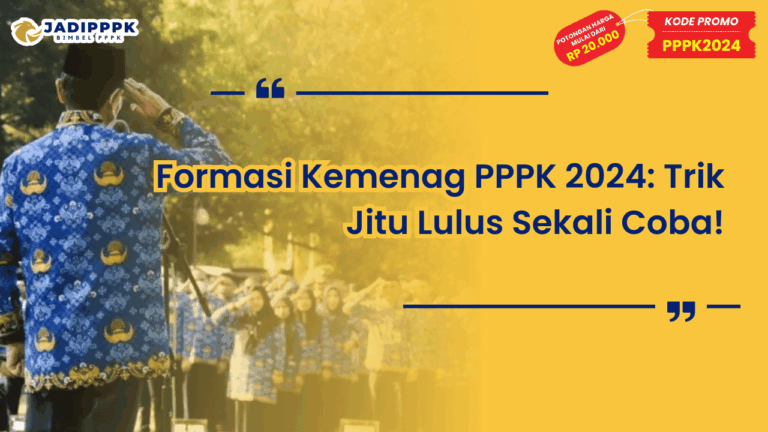 Formasi Kemenag PPPK 2024