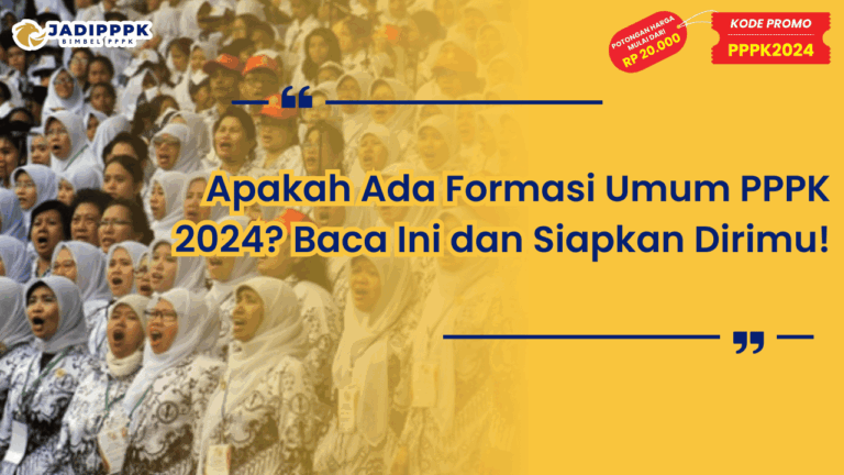 Formasi Umum PPPK 2024