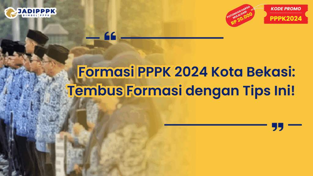 Formasi PPPK 2024 Kota Bekasi