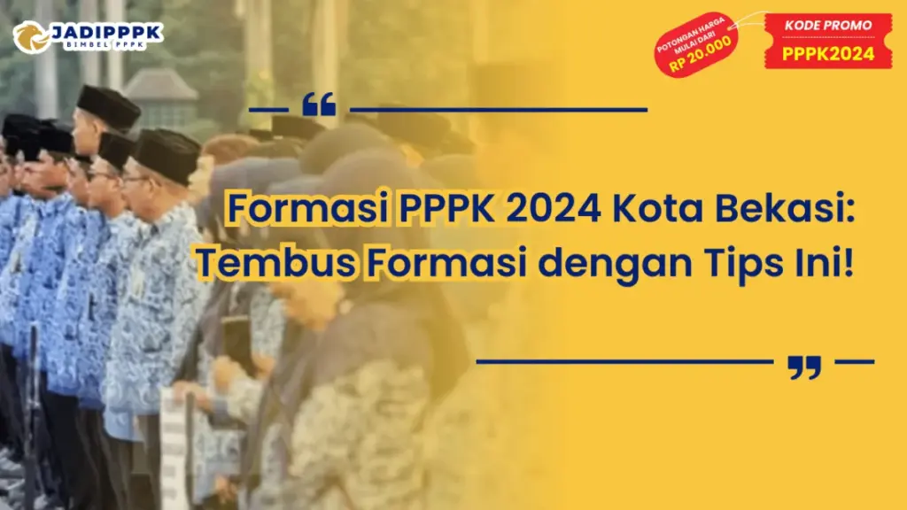 Formasi PPPK 2024 Kota Bekasi