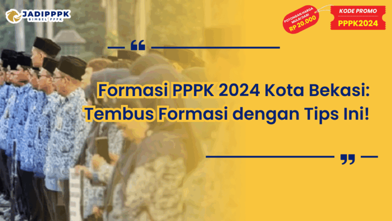 Formasi PPPK 2024 Kota Bekasi
