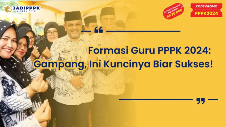 Formasi Guru PPPK 2024