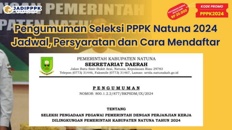 Pengumuman Seleksi PPPK Natuna 2024