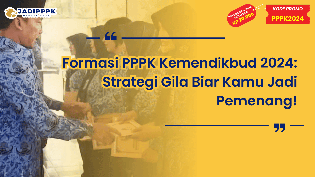 Formasi PPPK Kemendikbud 2024