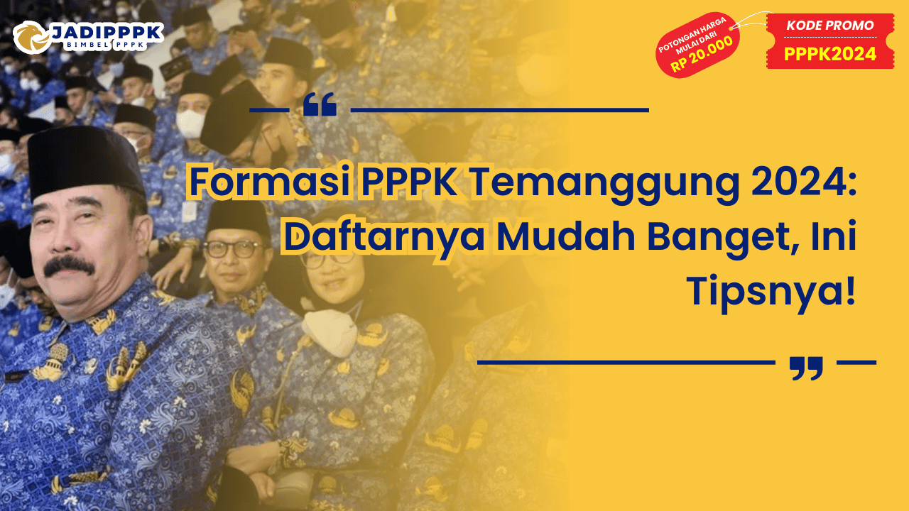 Formasi PPPK Temanggung 2024