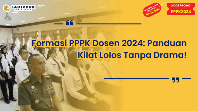 Formasi PPPK Dosen 2024