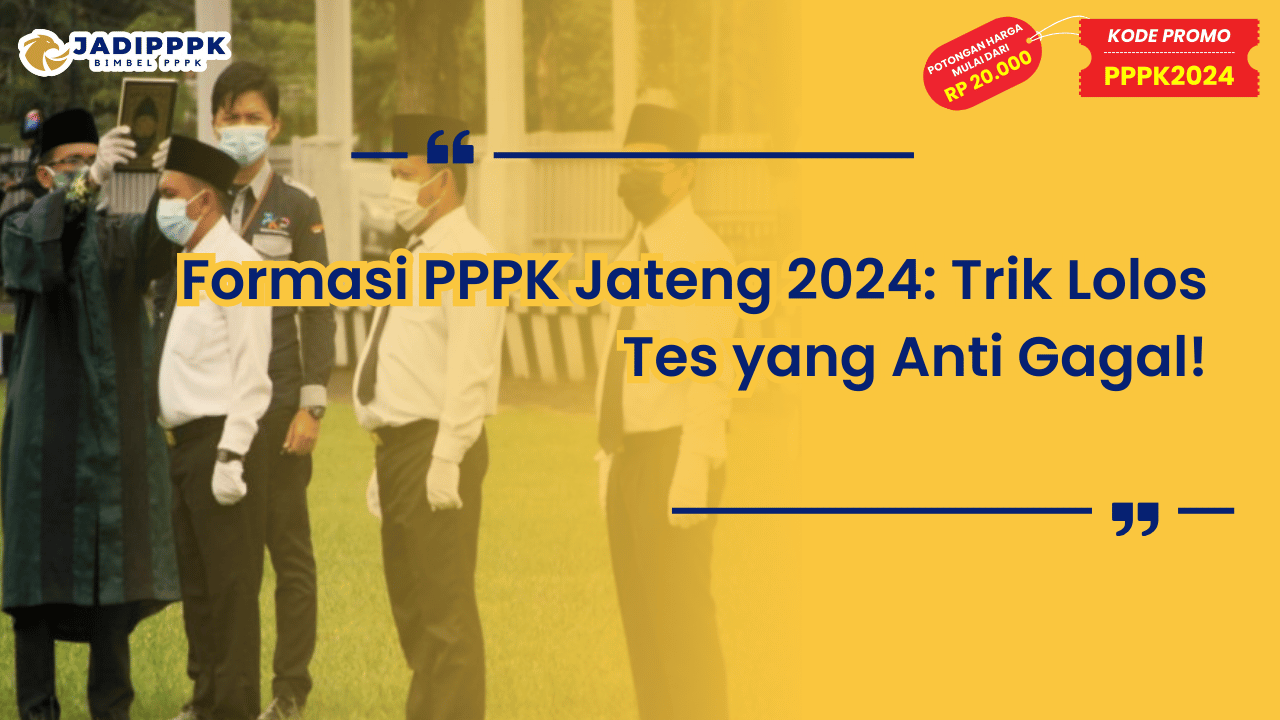 Formasi PPPK Jateng 2024