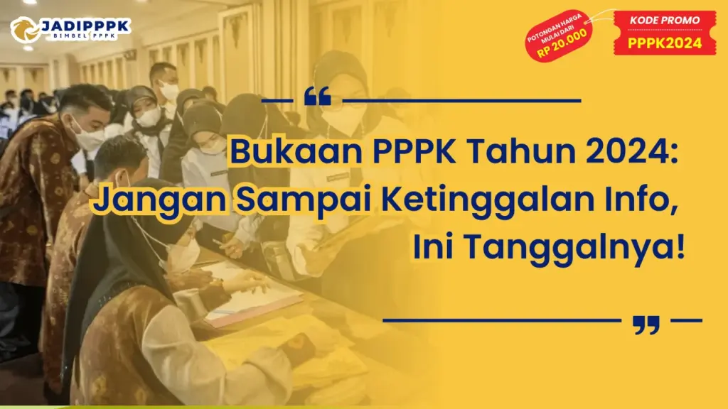 Bukaan PPPK Tahun 2024
