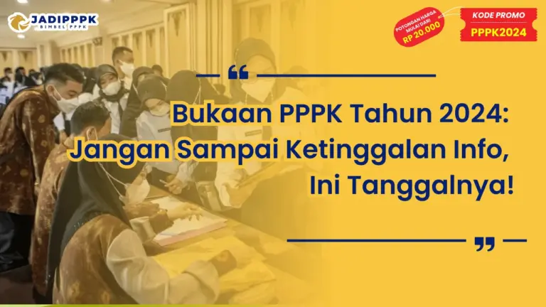 Bukaan PPPK Tahun 2024