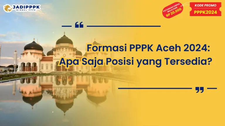 Formasi PPPK Aceh 2024