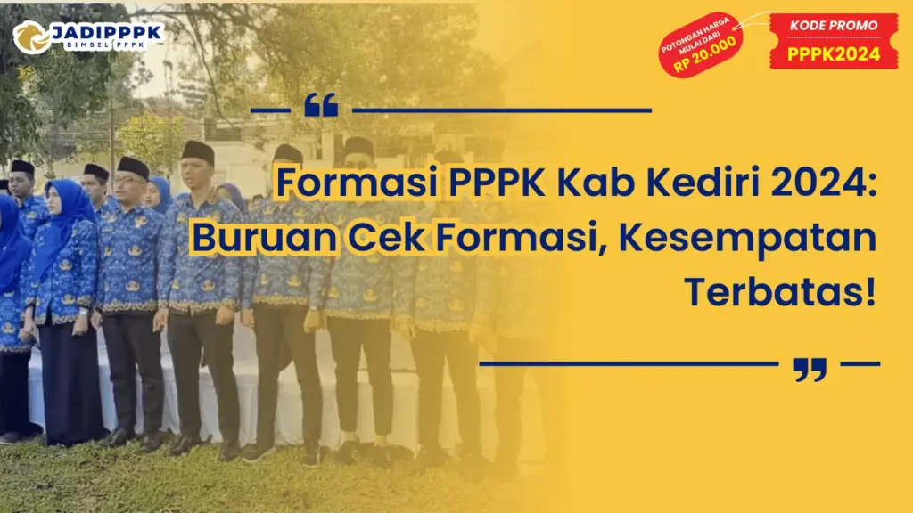Formasi PPPK Kab Kediri 2024