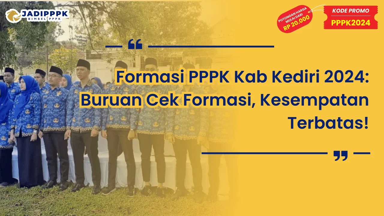 Formasi PPPK Kab Kediri 2024