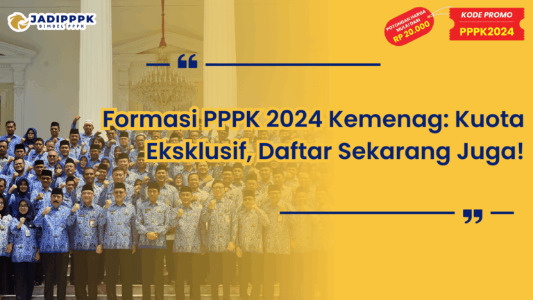 Formasi PPPK 2024 Kemenag