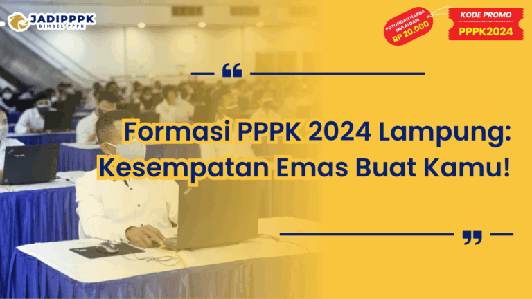Formasi PPPK 2024 Lampung