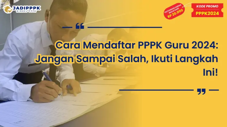 Cara Mendaftar PPPK Guru 2024