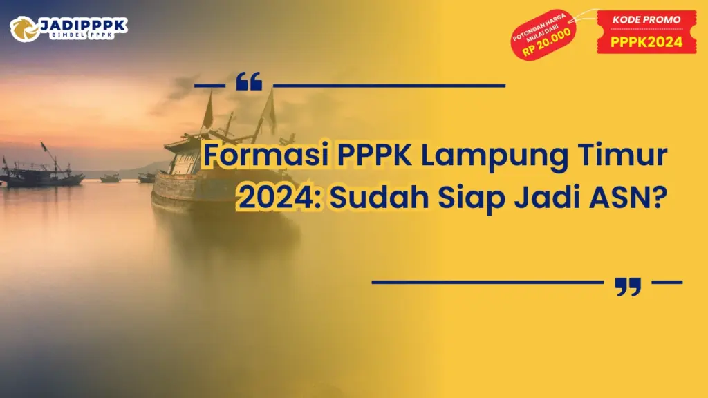 Formasi PPPK Lampung Timur 2024
