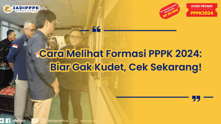 Cara Melihat Formasi PPPK 2024