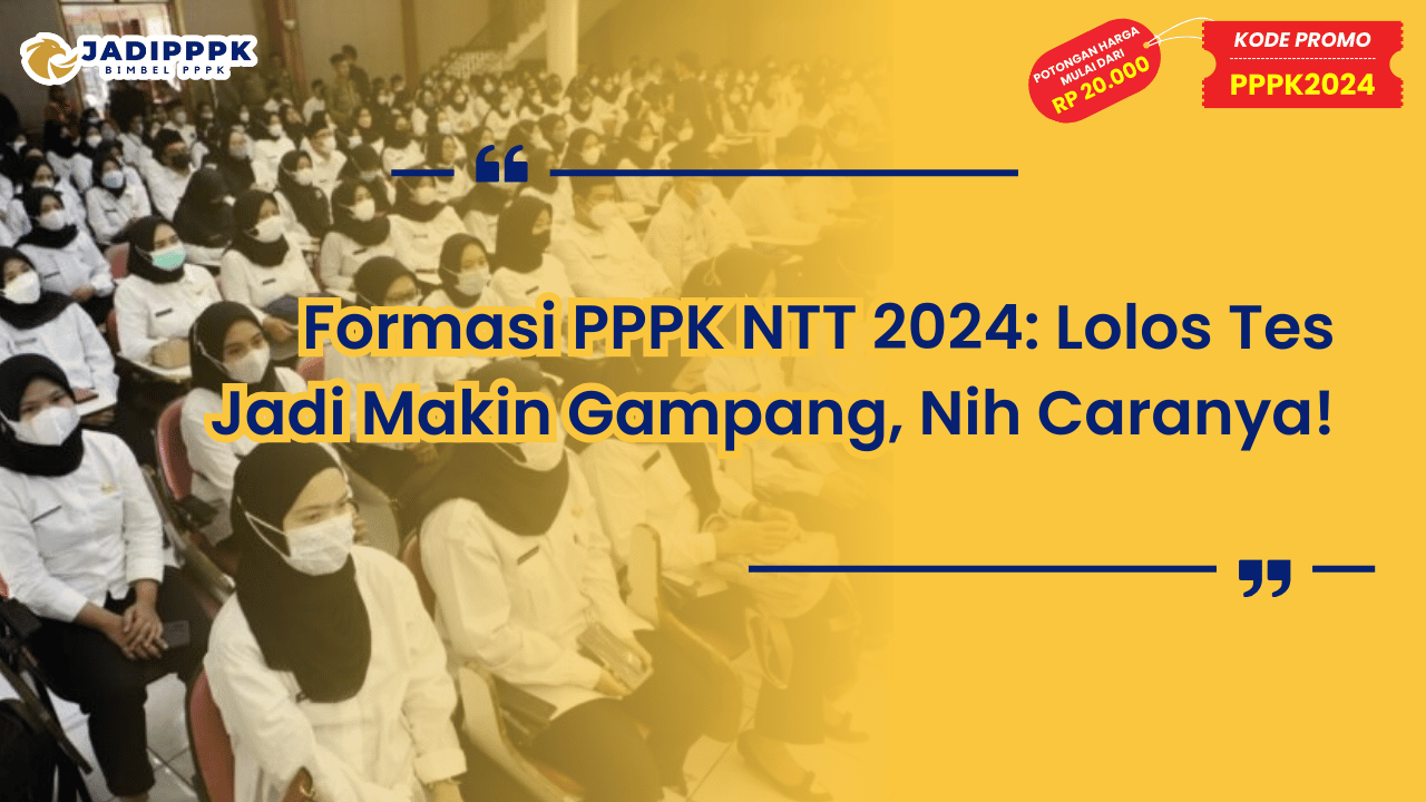 Formasi PPPK NTT 2024