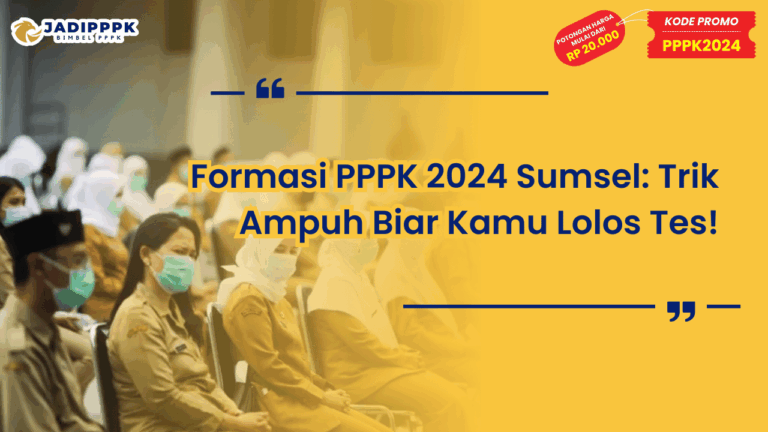 Formasi PPPK 2024 Sumsel