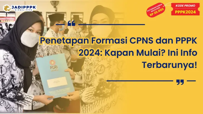 Penetapan Formasi CPNS dan PPPK 2024