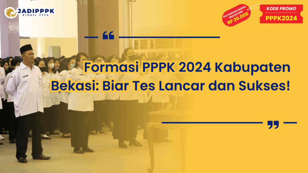 Formasi PPPK 2024 Kabupaten Bekasi