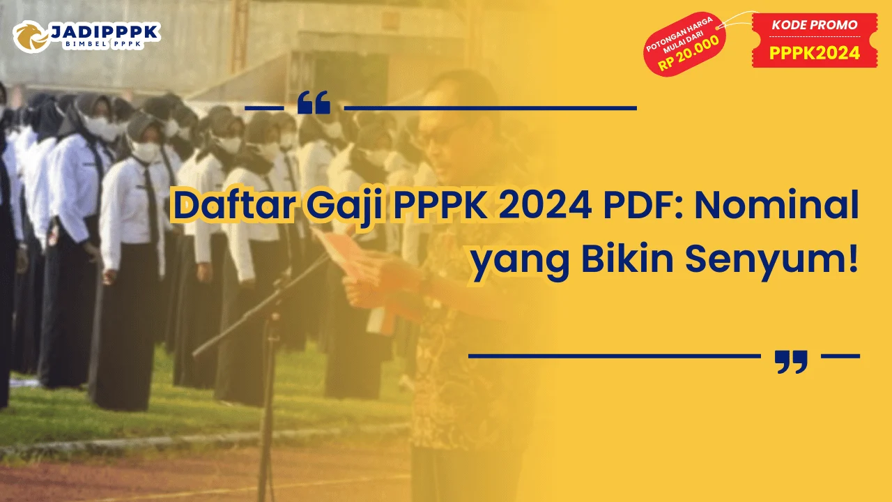 Daftar Gaji PPPK 2024 PDF