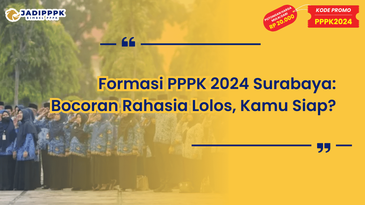 Formasi PPPK 2024 Surabaya