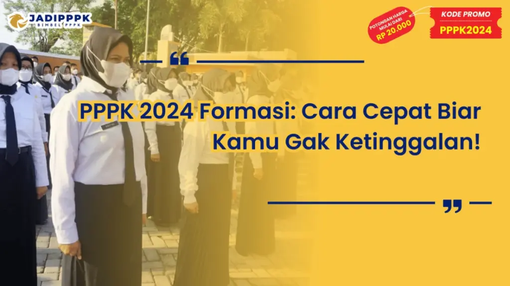 PPPK 2024 Formasi