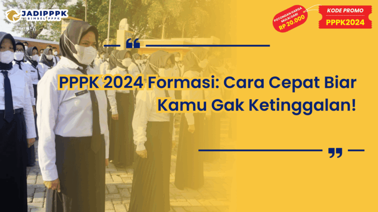 PPPK 2024 Formasi