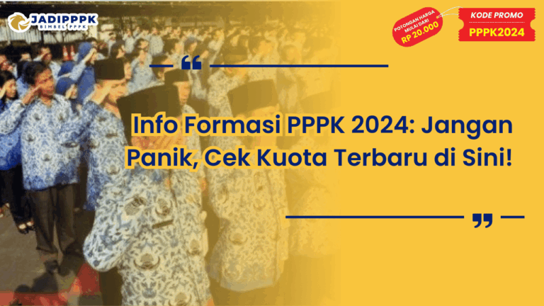 Info Formasi PPPK 2024