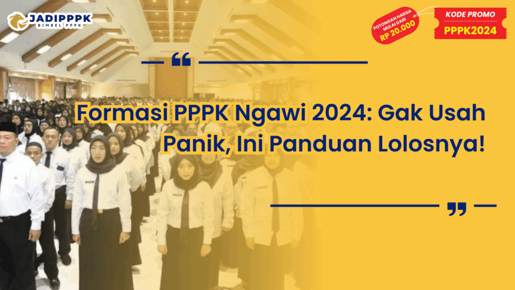 Formasi PPPK Ngawi 2024