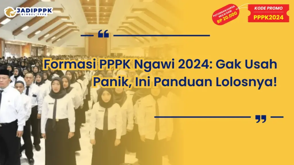 Formasi PPPK Ngawi 2024