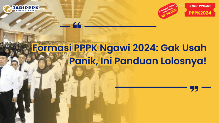 Formasi PPPK Ngawi 2024