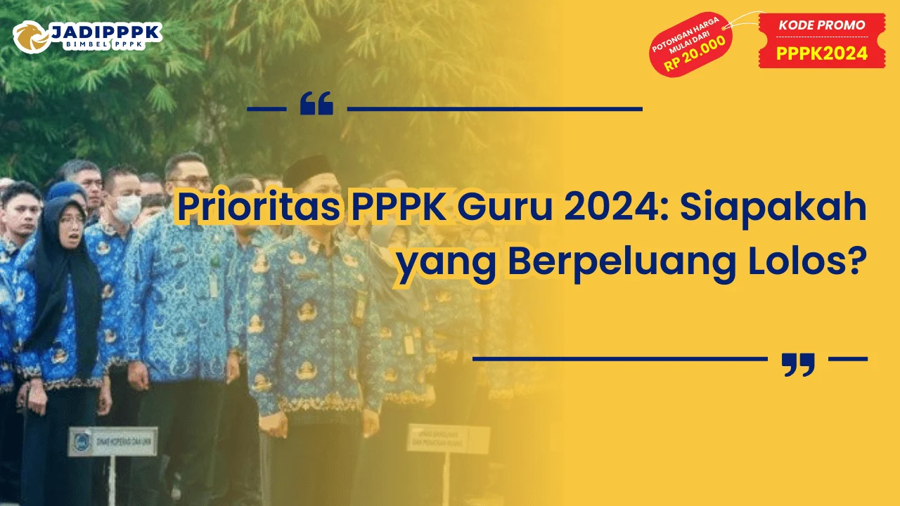Prioritas PPPK Guru 2024