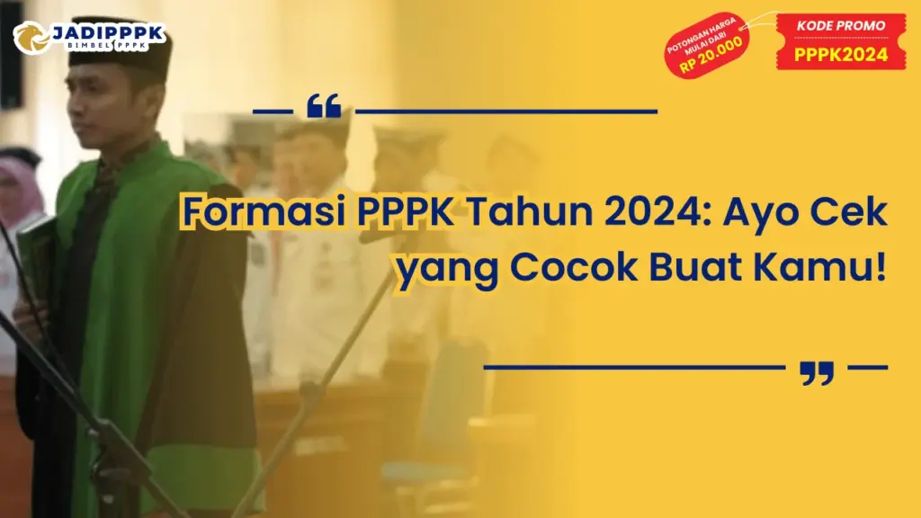 Formasi PPPK Tahun 2024