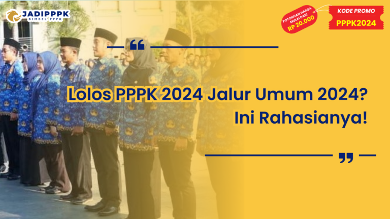 PPPK 2024 Jalur Umum
